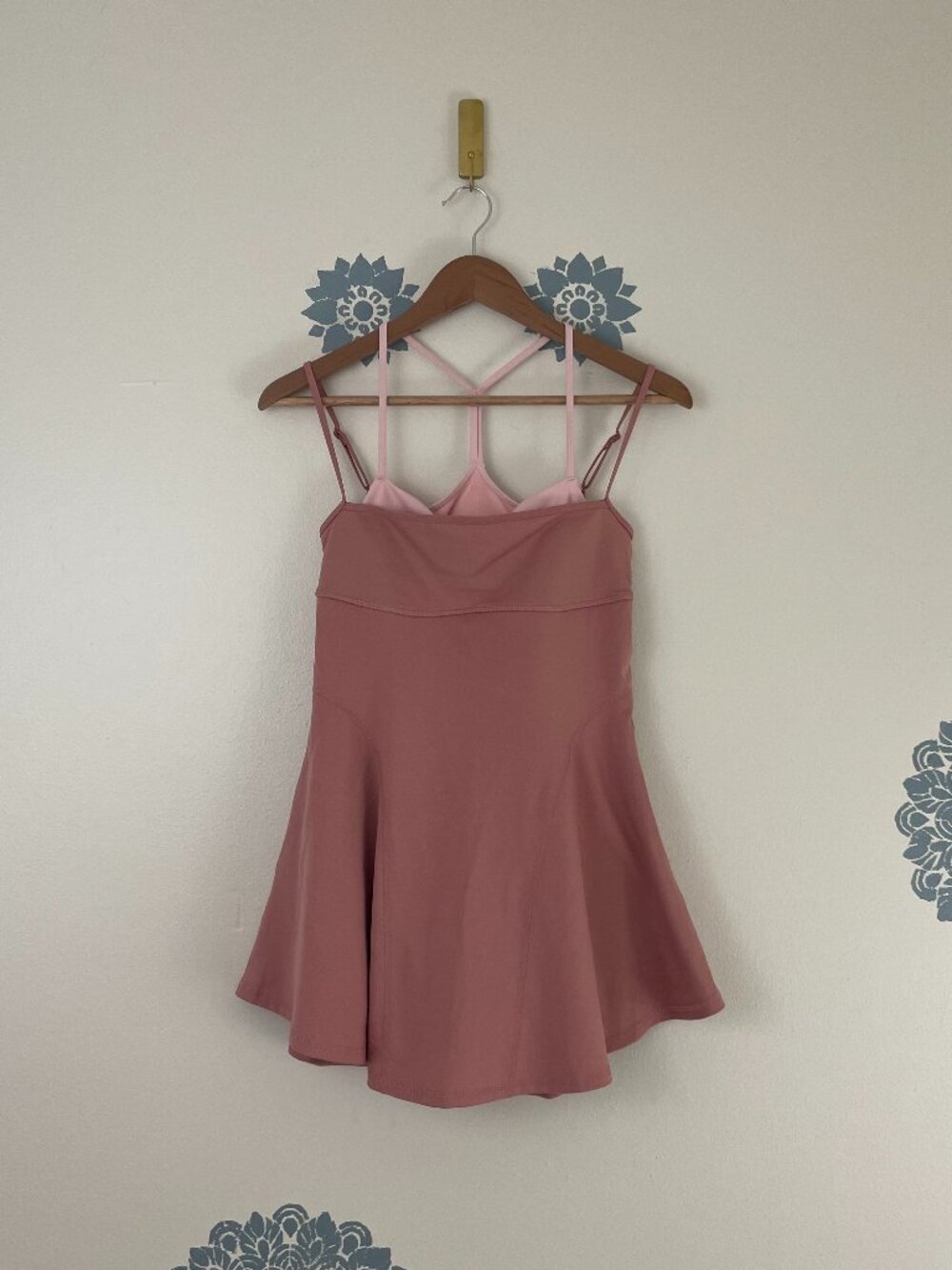 Free People Movement Baseline UV Protection Tennis Dress in Petal Pink Sz Small
